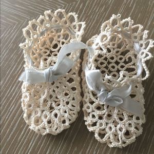 Vintage handmade baby shoes
